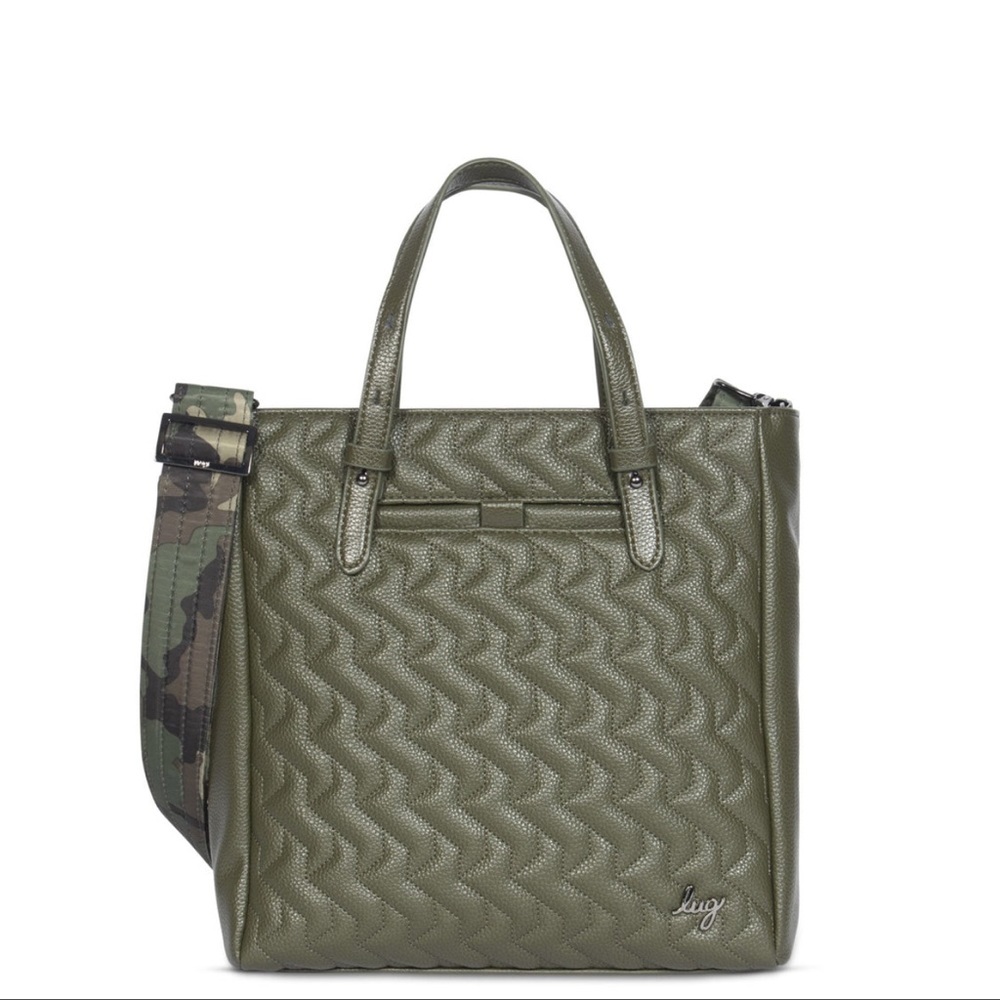 Lug Charter Classic VL Convertible Tote Bag in Olive Green Excellent Condition